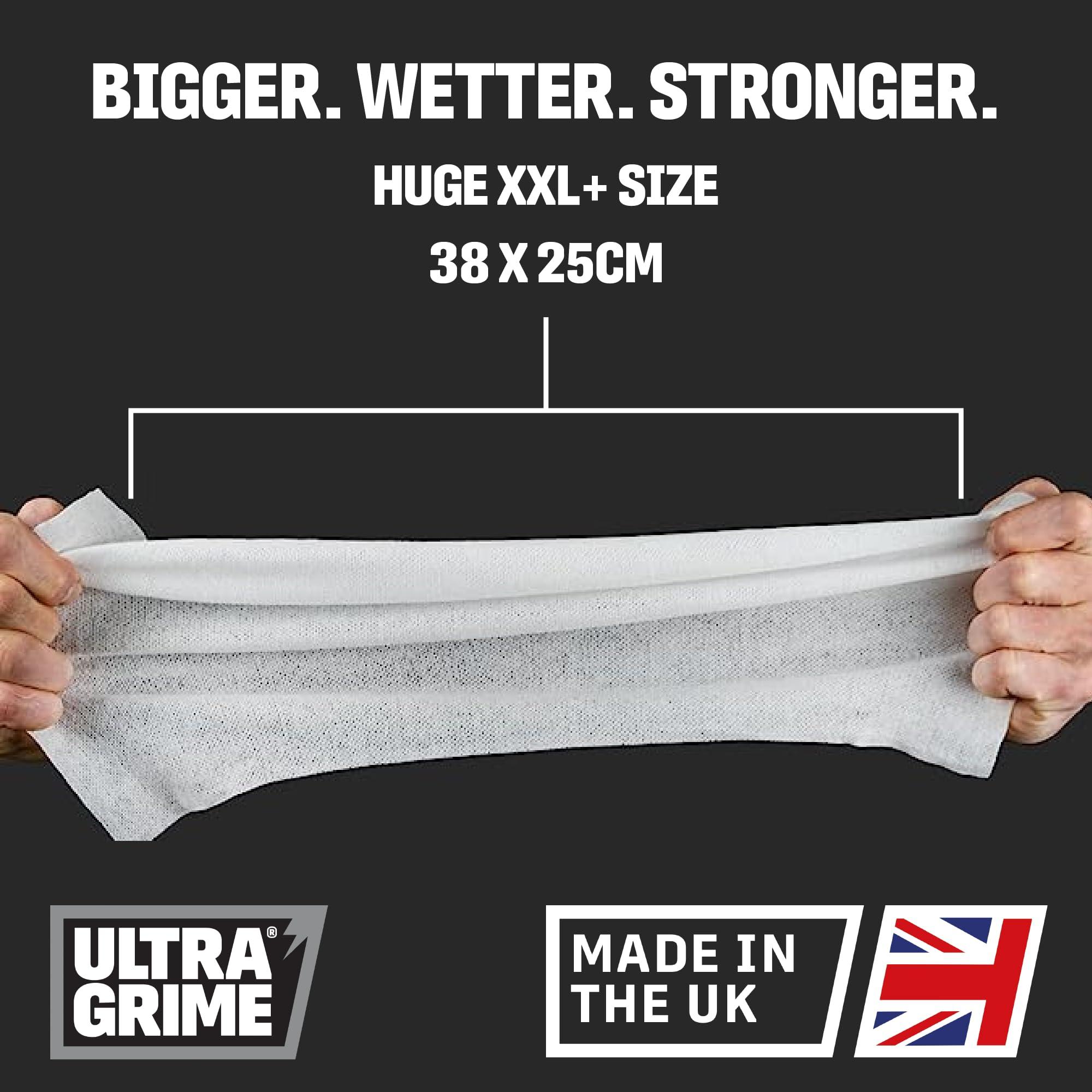 UltraGrime UltraGrime XXL Wipes - Heavy Duty 80 Thick Multi Purpose Wipes for DIY & Paint Removal