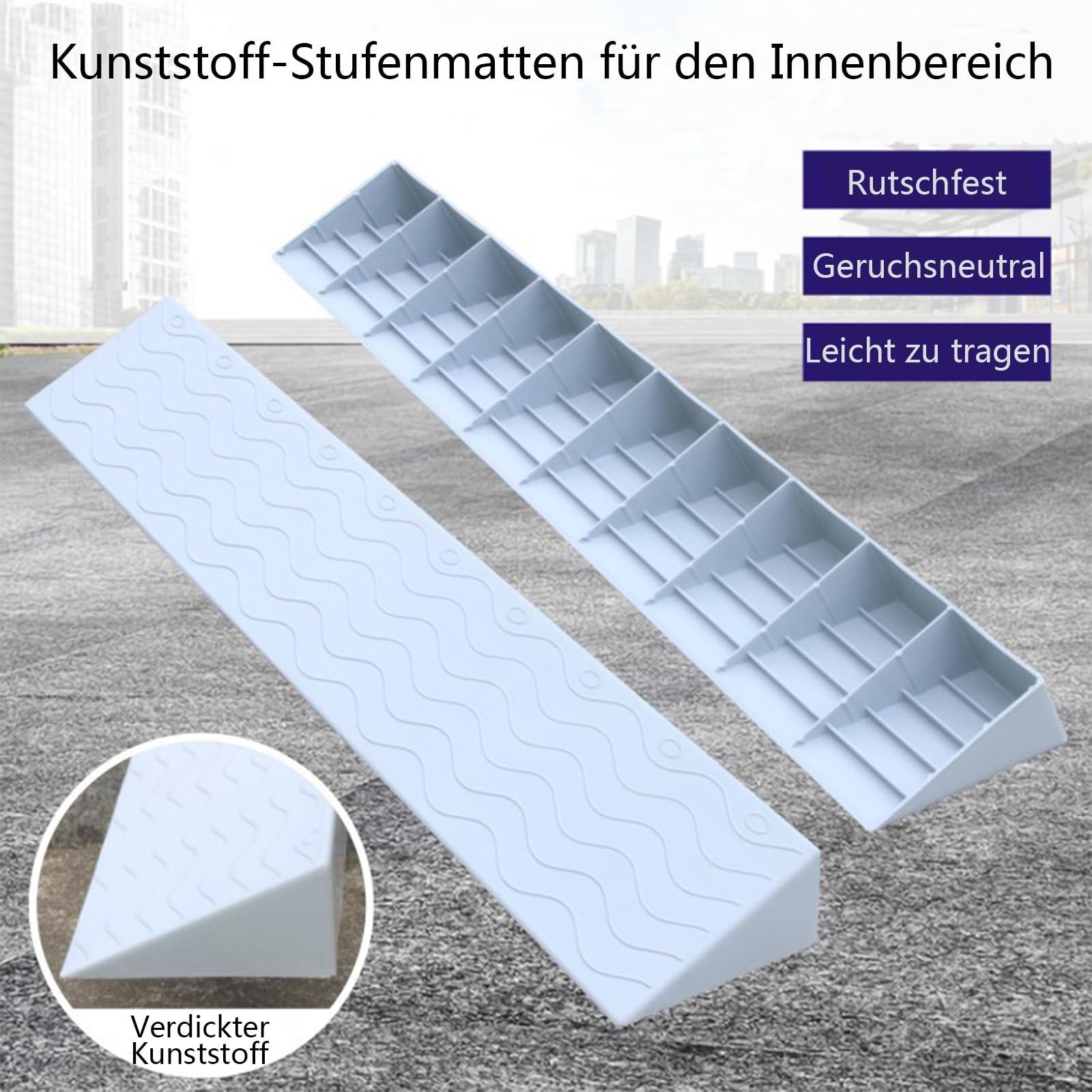 DELURA Door Ramp, Door Threshold Ramp, Rubber Ramps for Door Threshold, Ramps for Wheelchairs, Threshold Ramps, Door Ramps for Wheelchairs 9cm Schwarz