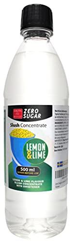Aromhuset Aromhuset Zero Sugar Lemon & Lime Slush Syrup - 500 ml Flavoured Frozen Slushie Syrups Mix for Ice Drinks Machines, Blender Mix, DIY Cocktails & More