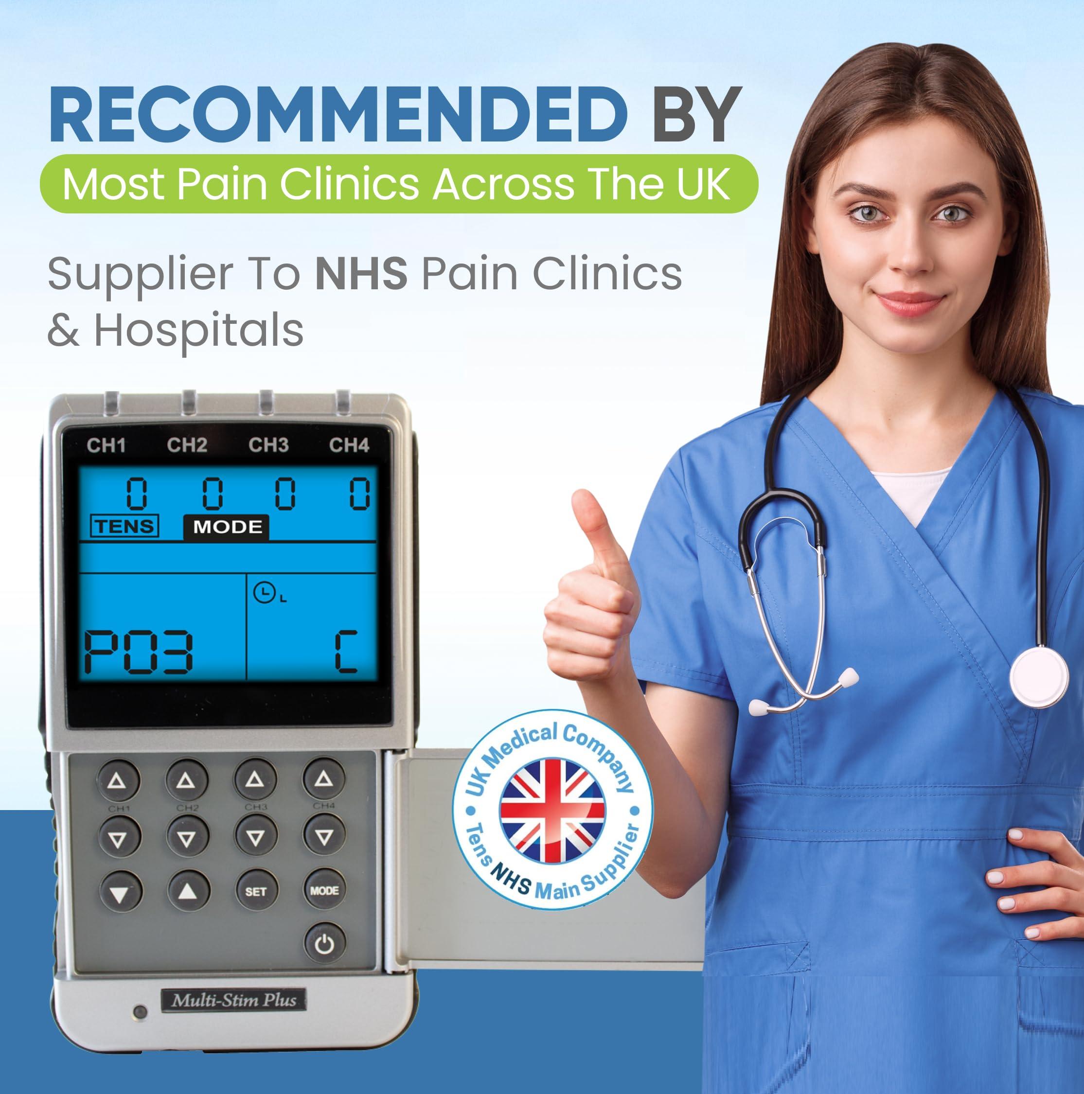 Medfit Med-Fit Premier EV906 4 Channel Rechargeable TENS Machine and Muscle Stimulator with 24 Pre-Set Programmes Manual Adjustment