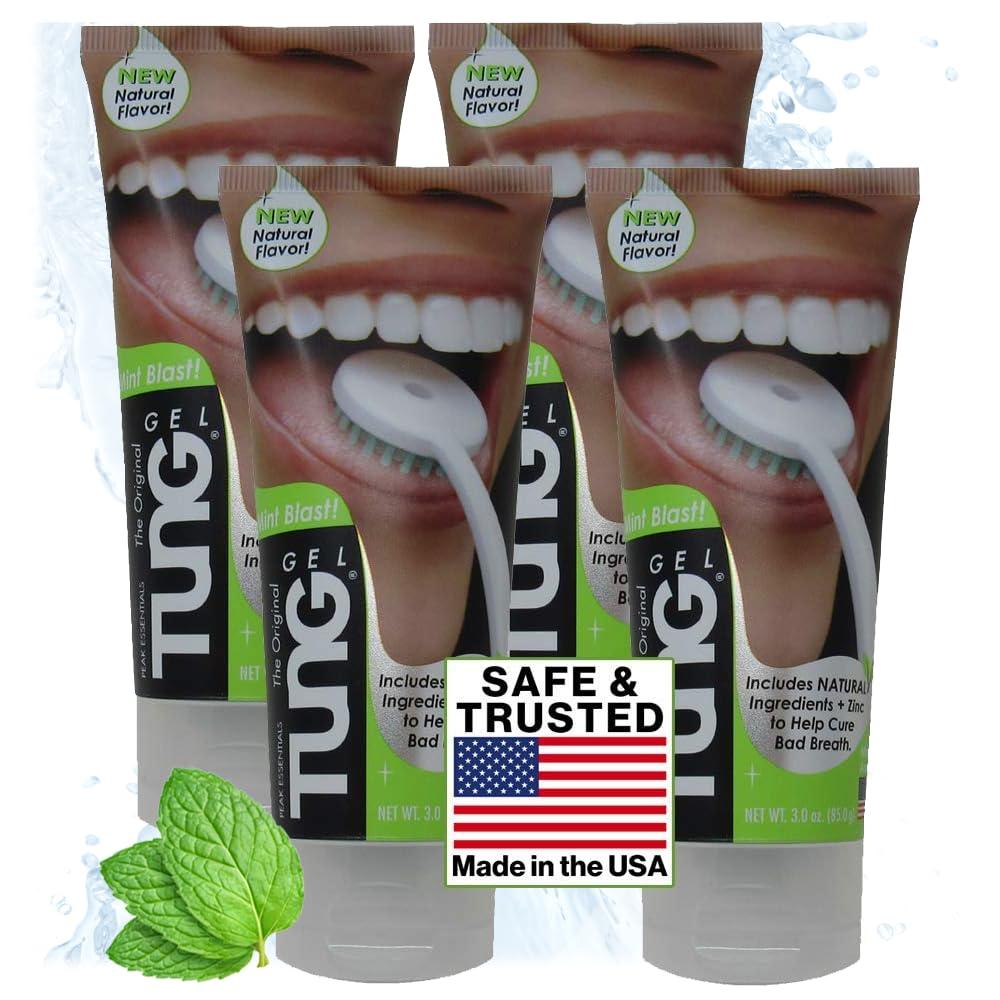 Peak Essentials The Original TUNG Gel Tung Fresh Mint Tongue Cleaner Gel - Pack of 4
