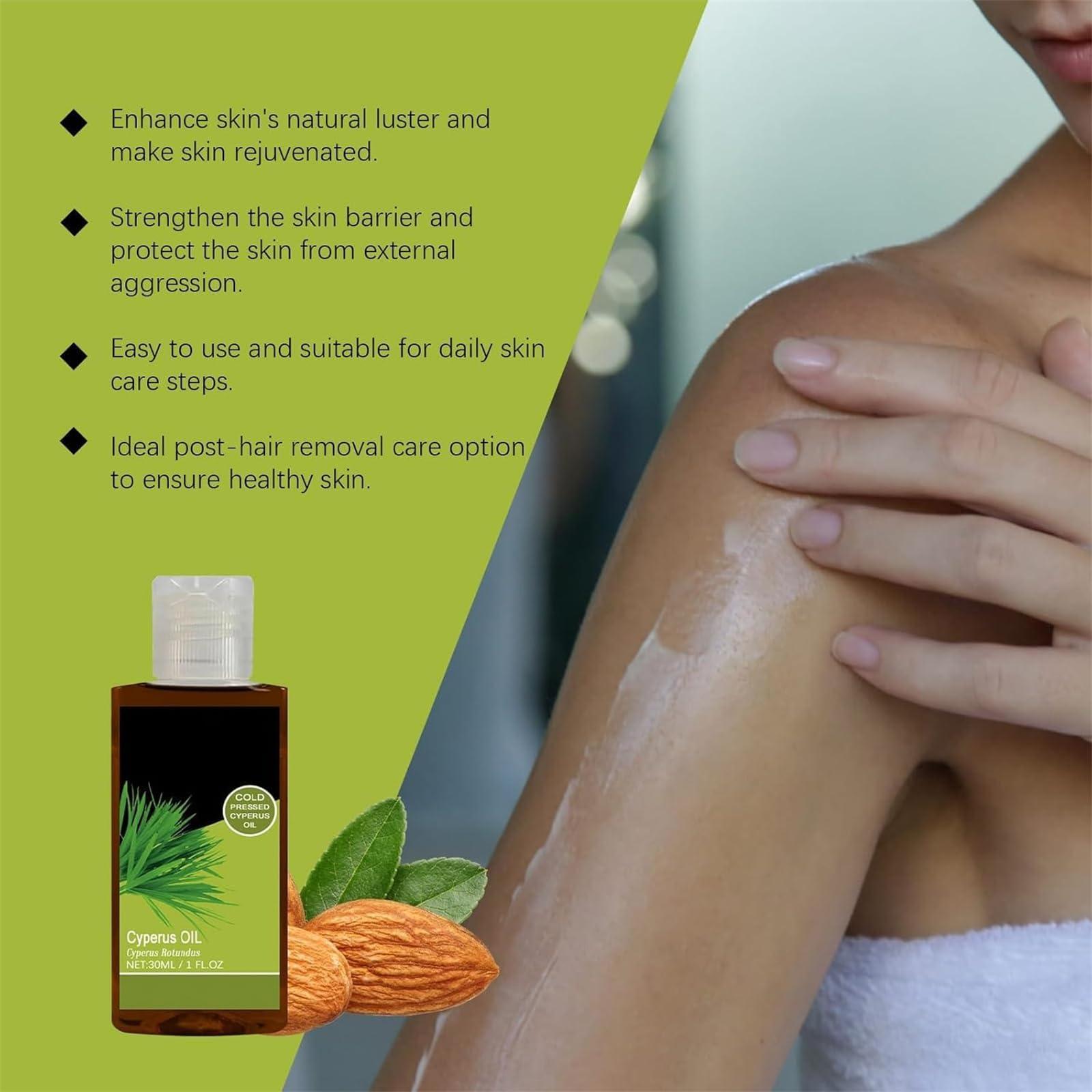 Yanobia New Cyperus Rotundus Oil for Hair Removal, Cyprus Rotundus Oil, Organic Cyperus Essential Oil for Reducing Body Hair Growth, 30 ML/1 FL.OZ (1)