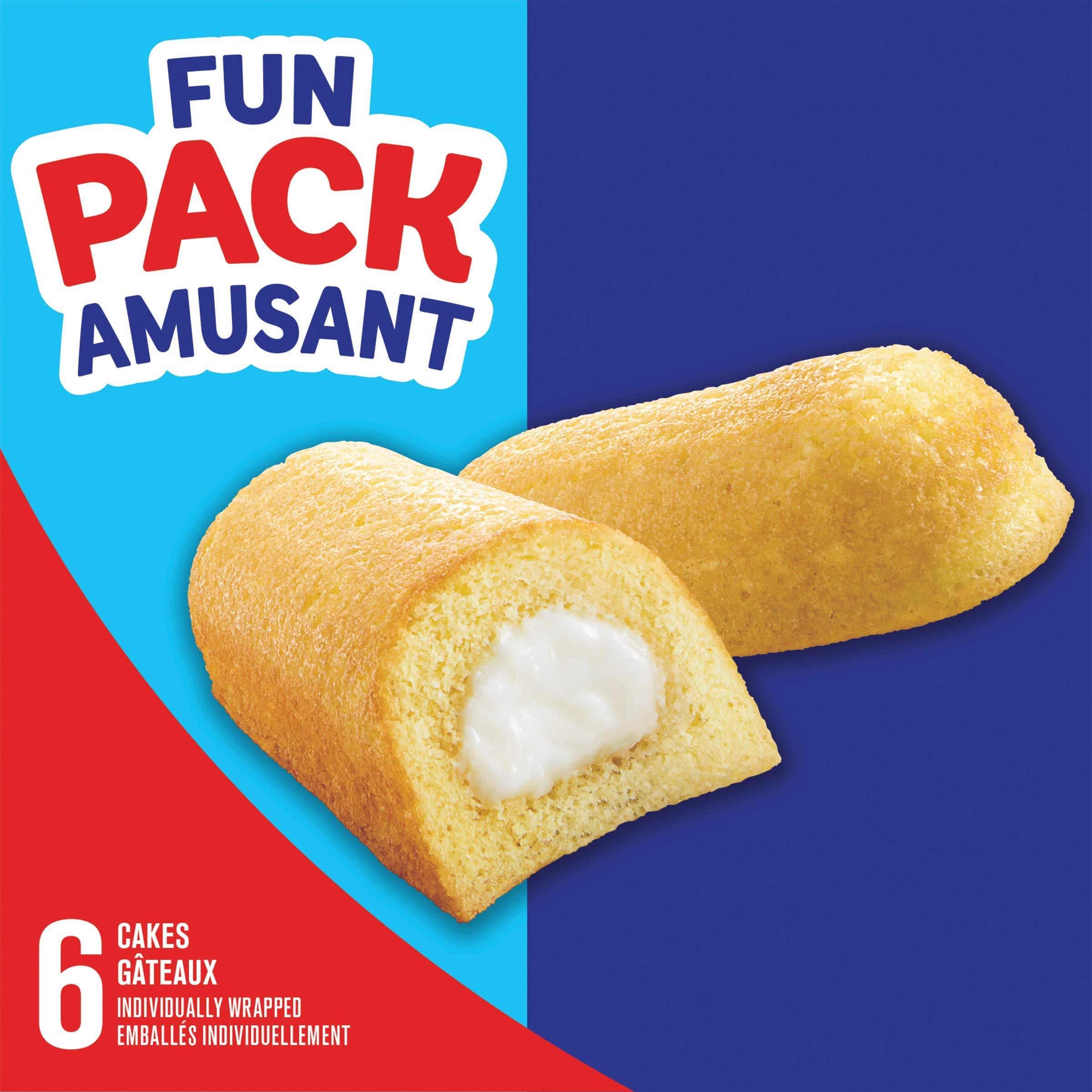 Hostess Hostess Twinkies Cakes with Creamy Filling, Cake Snacks, Contains 6 cakes (Individually Wrapped)