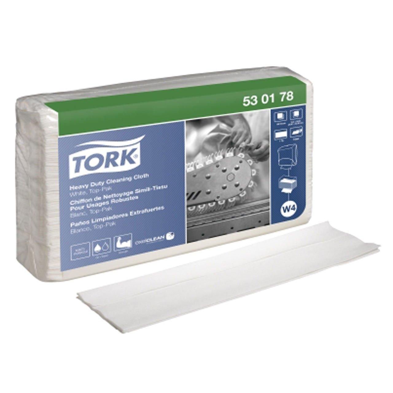 Tork Tork 530178 Heavy-Duty Top-pak Single-Ply Cleaning Cloth, White
