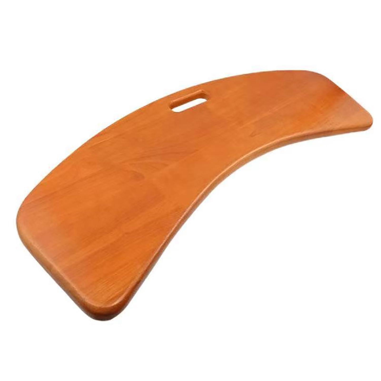 CPTCMYHM Mobility Transfer Board Wooden Curved wooden transfer board Patient Thickened Transfer Board Seated Transfer Board for Wheelchair Transferring Integral Transfer Board for Wheelchair Transfer