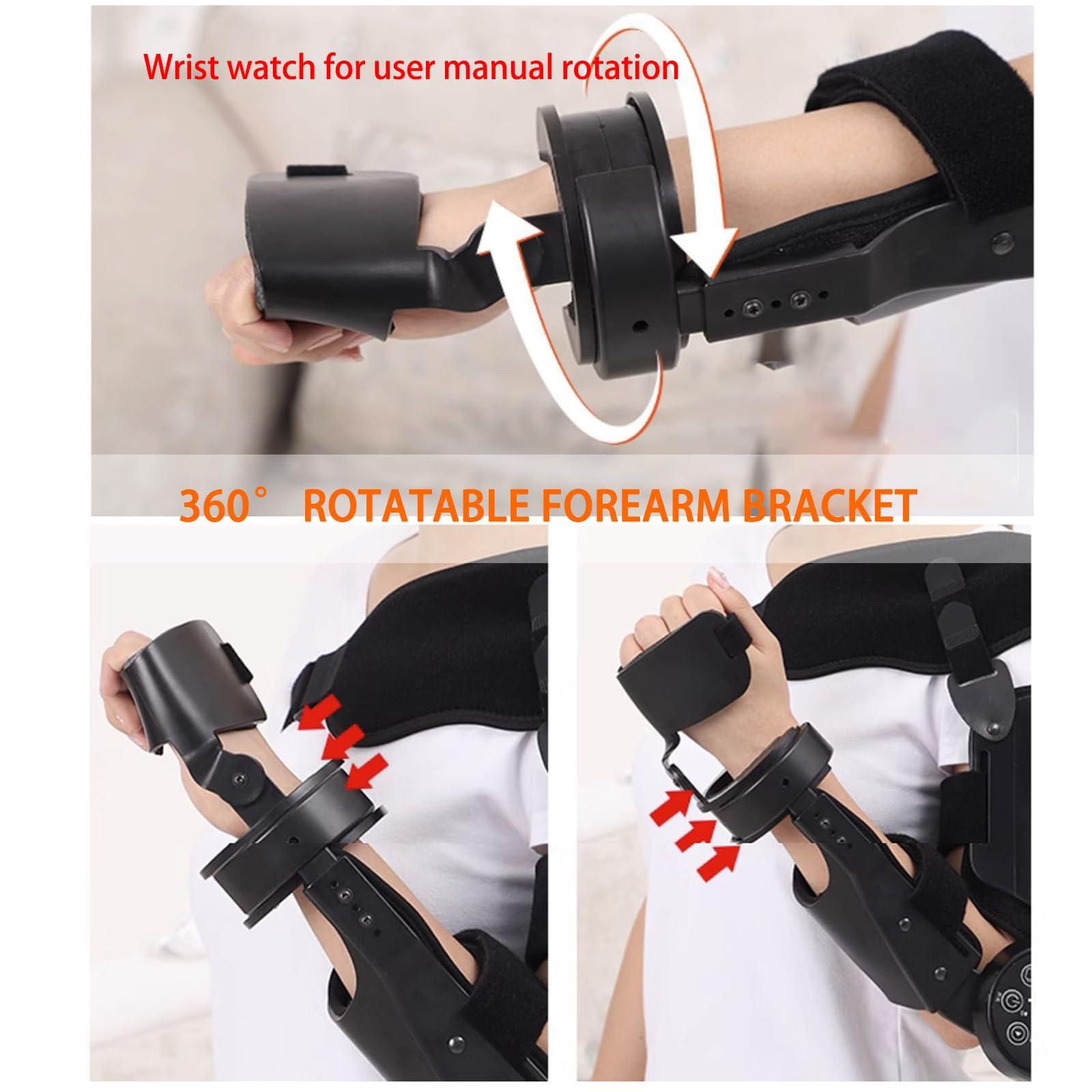 SUZLAZYR SUZLAZYR Electric Elbow Joint Rehabilitation Device, Upper Limb Arm Rehabilitation Training Device, Precisely Control The Extension & Flexion Angle, for Stroke Hemiplegia Patients,Left