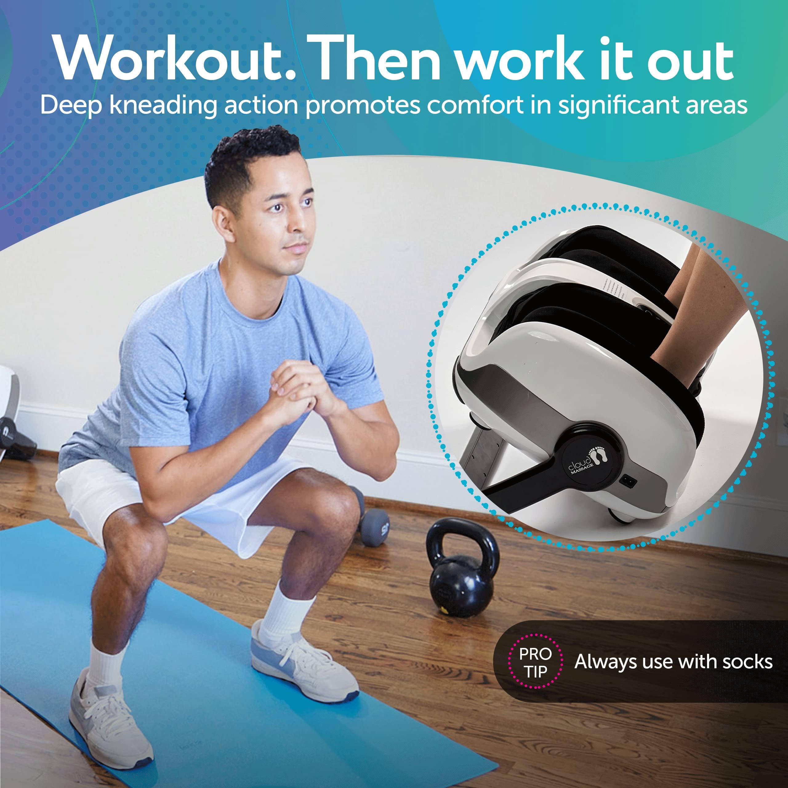 Cloud Massage Cloud Massage Shiatsu Foot Massager Machine -Increases Blood Flow Circulation, Deep Kneading, with Heat Therapy -Deep Tissue, Plantar Fasciitis, Diabetics, Neuropathy