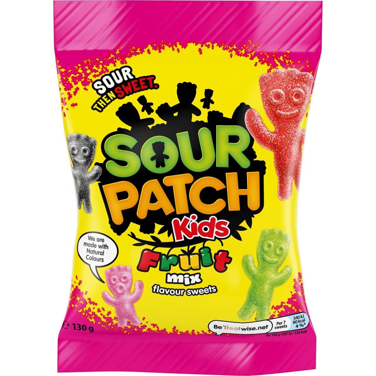 Sour Patch Kids Sour Patch Mixed Fruit Flavoured Sour Sweets 130g