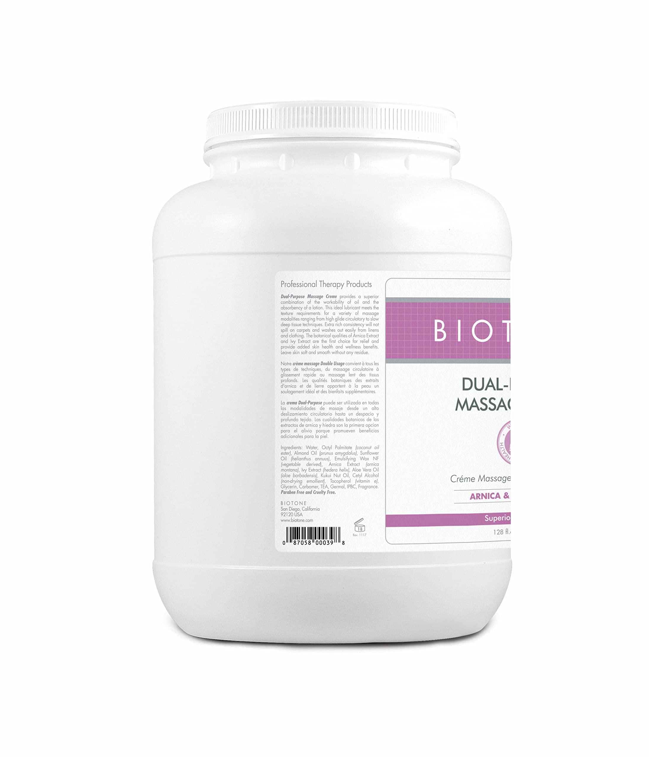 BIOTONE Biotone Dual Purpose Massage Crme 1 Gallon