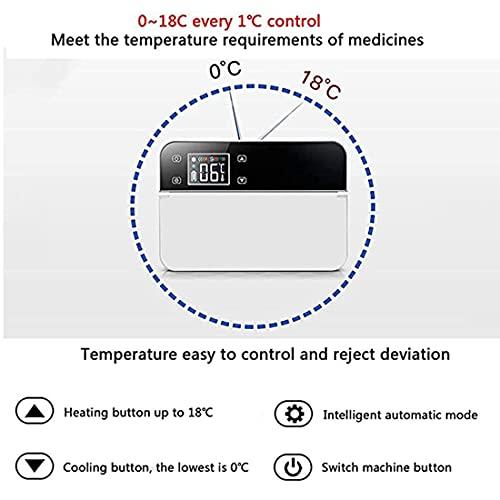 XYEJL XYEJL Portable Insulin Cooler Refrigerated Box Travel Case car refrigerators Backpack Medicine Refrigerator,with LED Display Keeps Insulin Cool Suitable for Travel,Interferon,Drug Storage