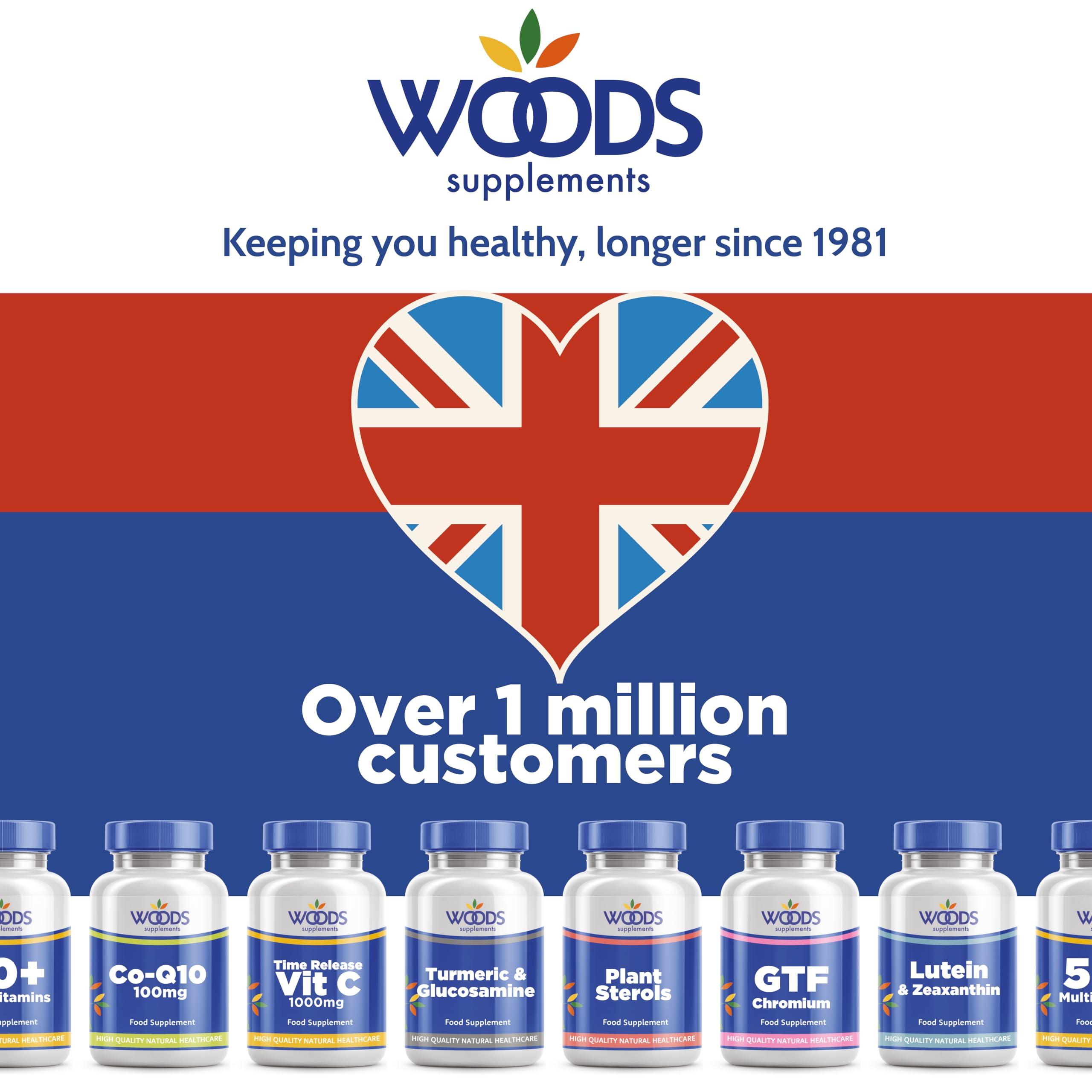 WOODS SUPPLEMENTS Affordable quality since 1981 Green Tea 5,000mg (180 Tablets) from Woods Supplements | 500mg of Extract Equivalent to 5,000mg of Whole herb per Tablet | with Vitamin B1 & B2 | Suitable for Vegetarians & Vegans