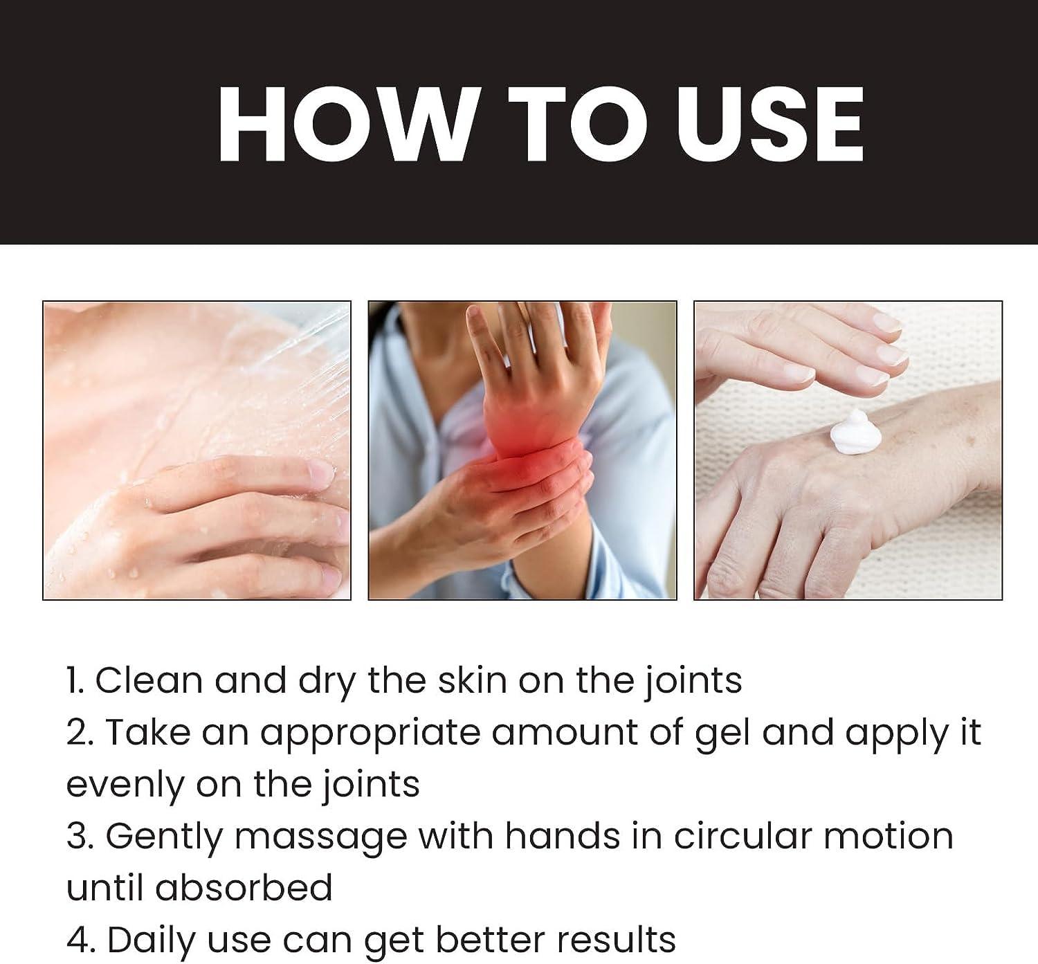 PONNYC Bee Venom Joint Relief Gel,Bee Venom Professional Treatment Gel, Bone and Joint Care Cream,Soothing Provides for Neck,Waist,Back Hand Feet and Leg (2PCS)