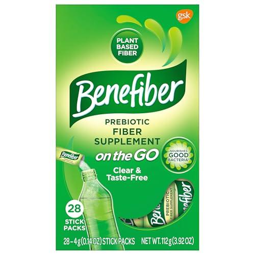 Benefiber Benefiber 302805 Fiber Supplement Powder Stick Packs for Digestive Health, 28 Sticks, 3.92 Ounces