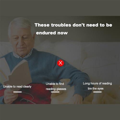 Generic Digital Magnifying Glass for Seniors and Visually Impaired - Electronic Magnifier with 19 Color Modes for Reading Newspaper - Low Vision Aid, White