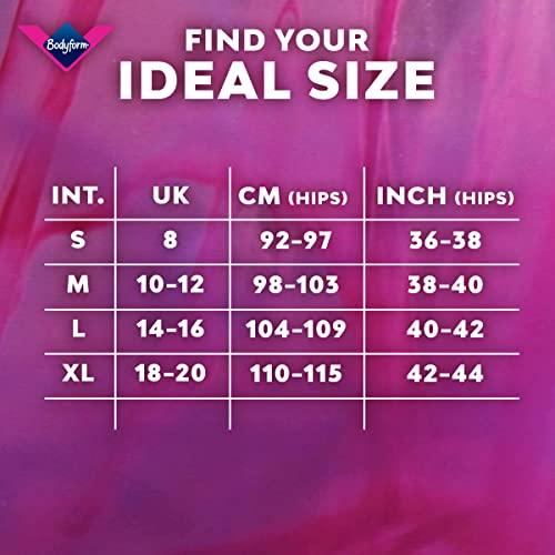 Bodyform Bodyform Washable Period Pants - For Up to 12 hours of Protection - Menstrual Underwear for Moderate Flow, Bikini Cut - Pack of 1 - Black, Size S