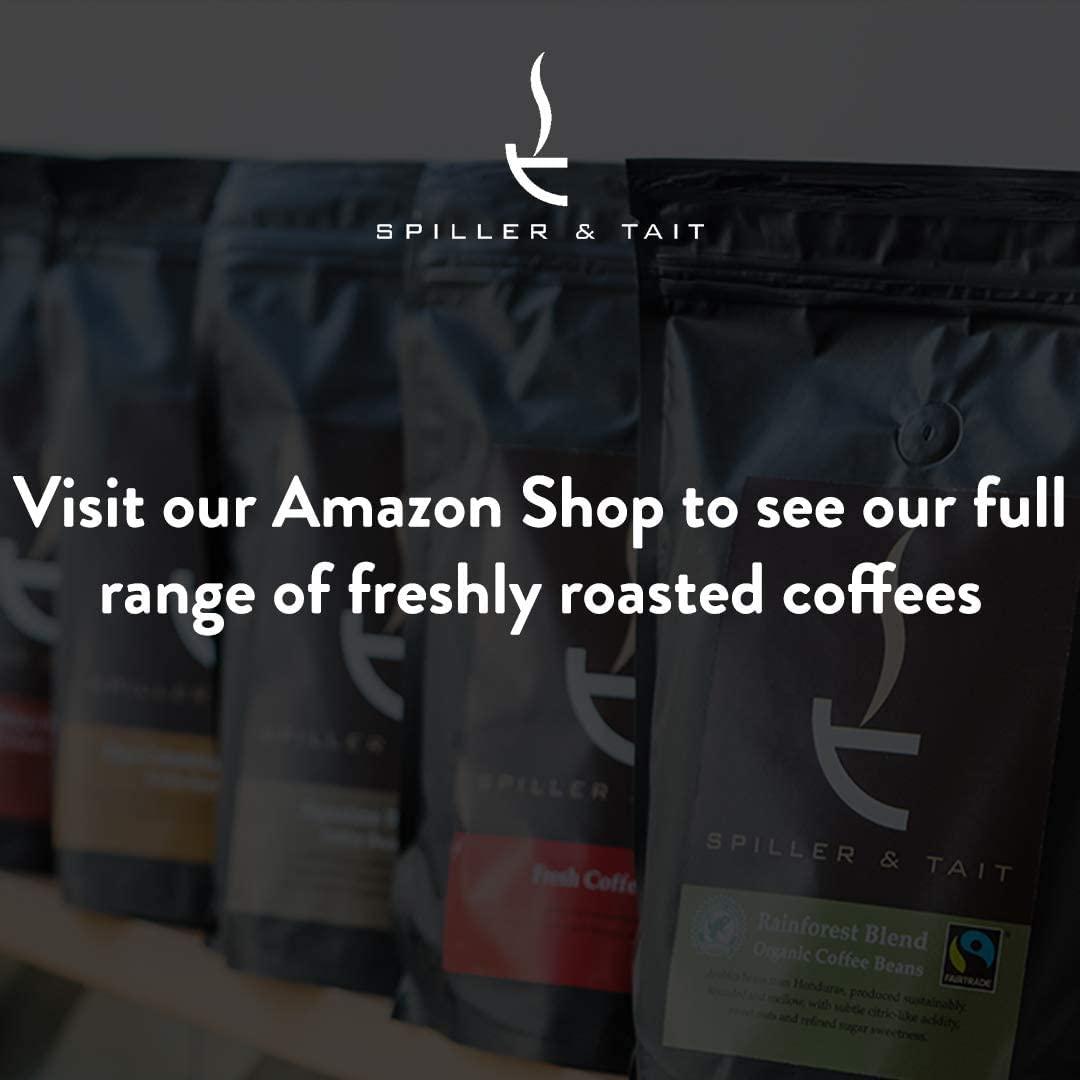 Spiller & Tait Spiller & Tait Tait's Gold, Gourmet Coffee Bean Blend 1kg Bag, Rich Arabica Beans Espresso Blend Medium/Dark Roast - Suitable for All Coffee Machines