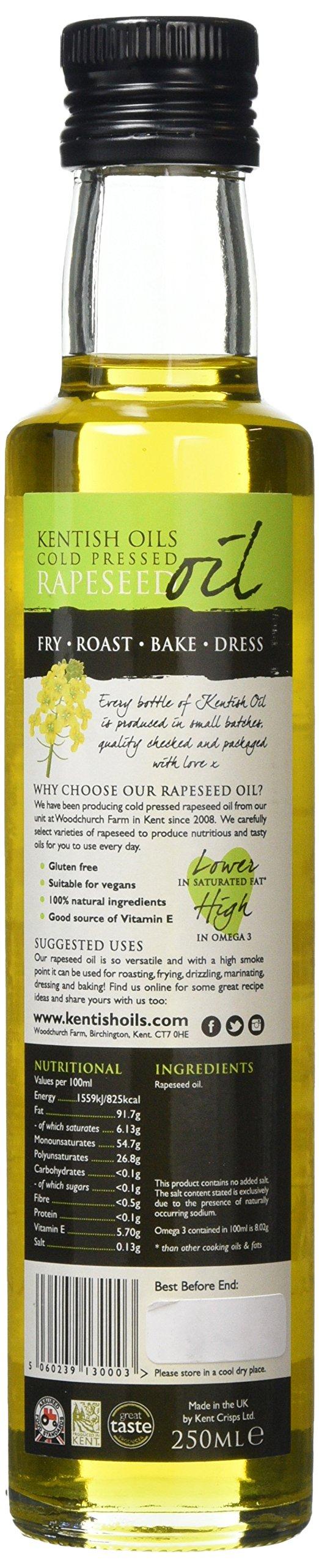 Kent Crisps Limited Kentish Oils Extra Virgin Rapeseed Oil 250 ml (pack of 6)