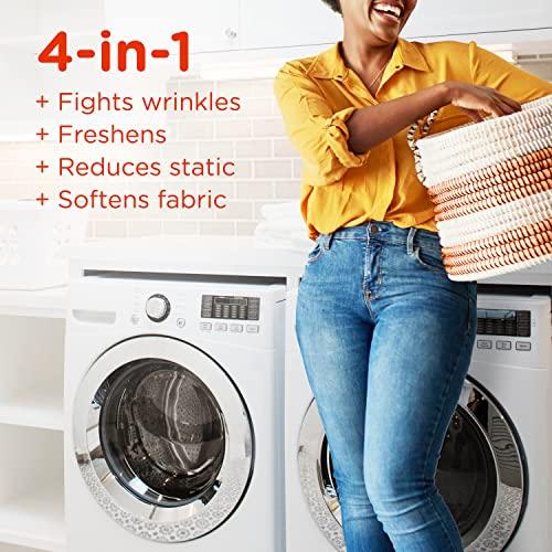 Bounce Bounce WrinkleGuard Mega Dryer Sheets, Fabric Softener and Wrinkle Releaser Sheets, Outdoor Fresh Scent, 120 Count (Pack of 2, 60 Count Each)