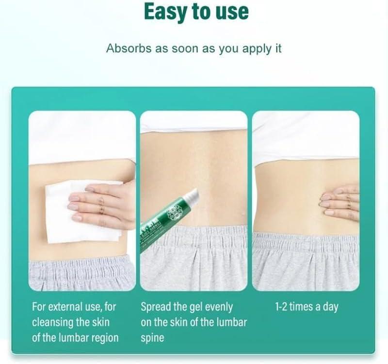 Soumiey Lumbar Type Cold Compress Gel, Lumbar Spine Cooling Gel, Natural Cooling Pain Relief Balm for Spinal Joint Shoulder Periarthritis Pai (1 Piece)