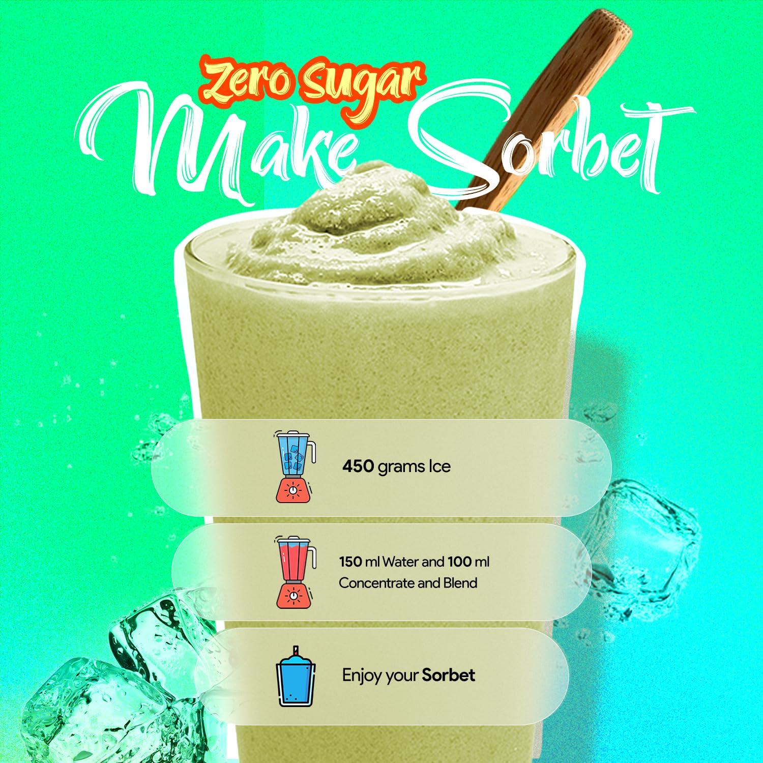 Aromhuset Aromhuset Zero Sugar Lemon & Lime Slush Syrup - 500 ml Flavoured Frozen Slushie Syrups Mix for Ice Drinks Machines, Blender Mix, DIY Cocktails & More