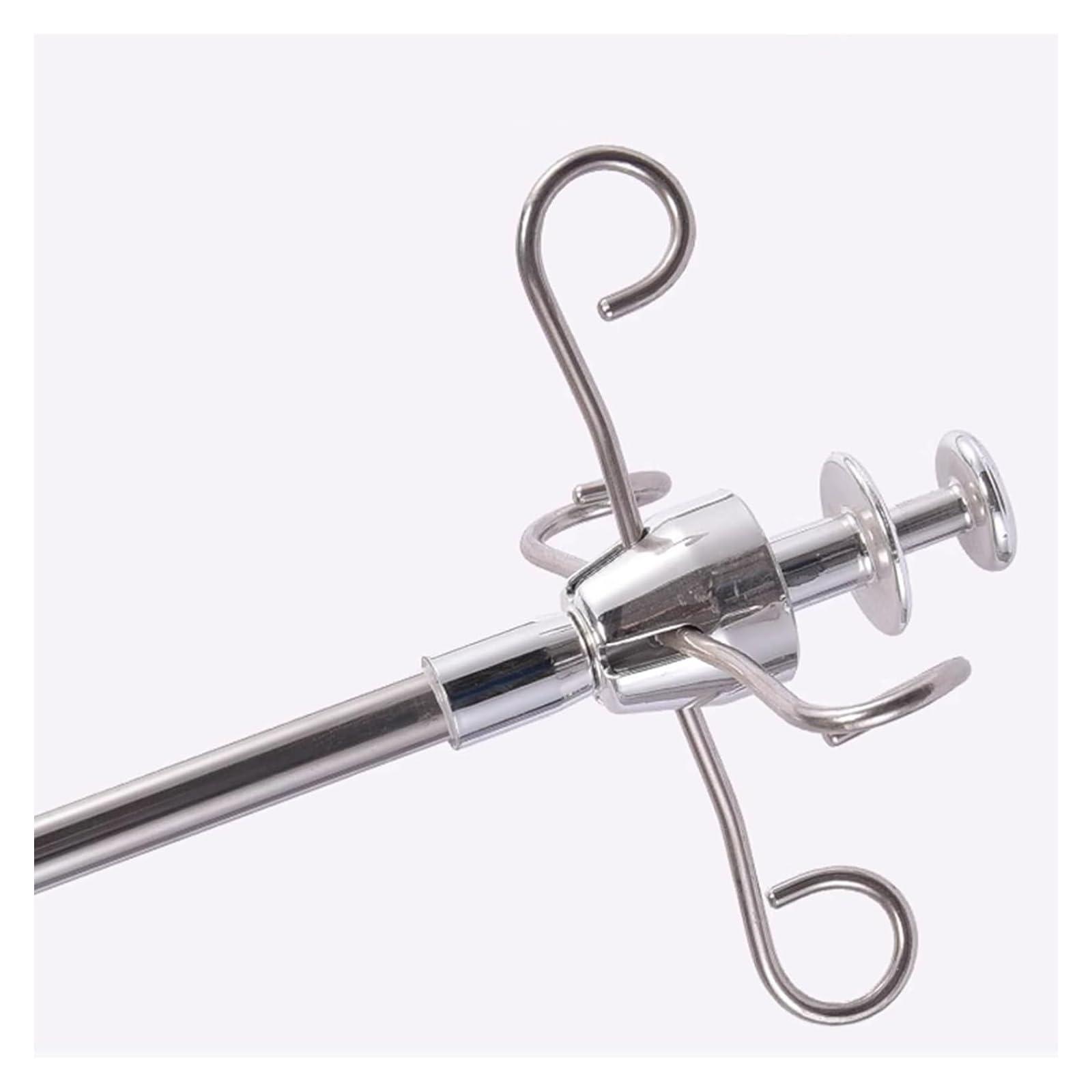 FreshCart Basics IV Pole,IV Pole with Wheels Adjustable IV Stand Medical IV Poles TelescopingStainless Steel IV Stand(Gray1,100 cm Track)