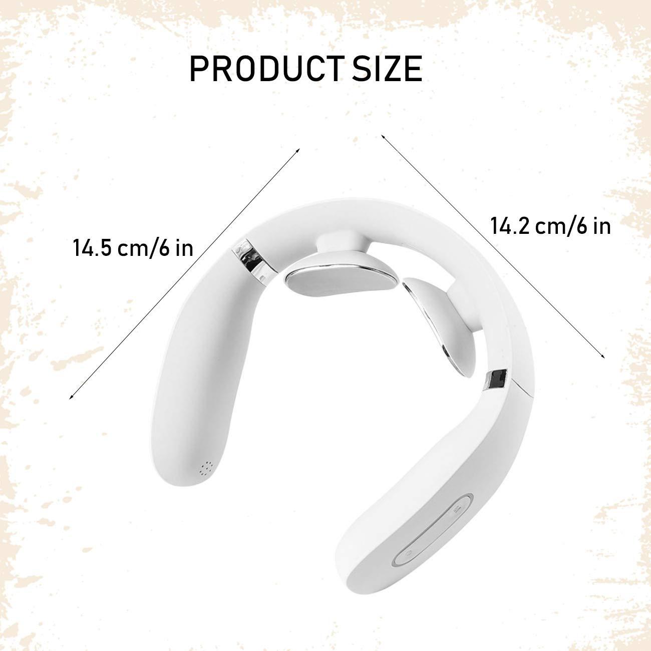 Lnobern ZhiLianZhao Cordless Neck Massager, Intelligent Portable Cervical Relax Equipment with 5 Massage Modes, Ergonomic, Large Capacity Battery 1200 mAh for Relieve Neck Stiffness,Pink