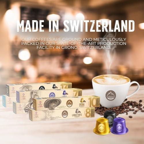 La Natura LIFESTYLE LUXURY VARIETY PACK | 120 coffee capsules in 6 different varieties | 100% Recyclable | Nespresso* compatible coffee capsules from La Natura Lifestyle | Made in Switzerland