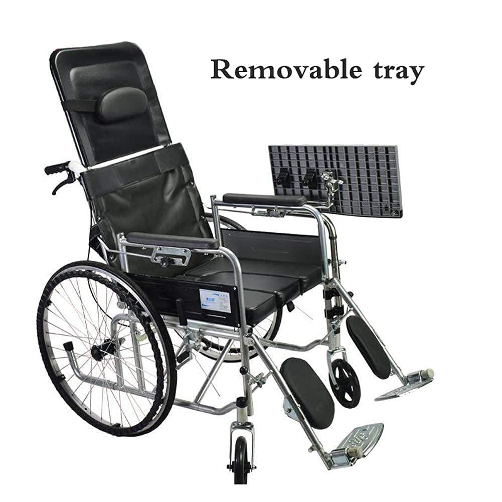 NCLCPVO NCLCPVO Wheelchair Tray Ergonomic Wheelchair Computer Desk, Adjustable Distance and Height, Universal Trays Removable Wheelchair Lap Tray Table for Eating Reading & Resting