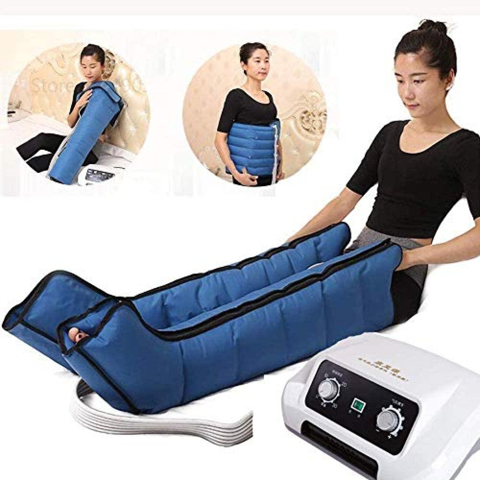 FreshCart Basics Air Compression Leg Massager | Improve Circulation & Relax Pain | Waist, Arm, Leg Wraps | Massage Machine For Foot, Ankles, Calf | Pressotherapy Boots