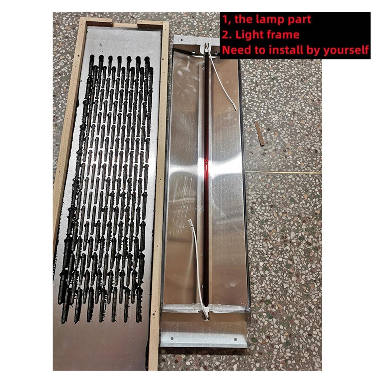 AIRYSSFU Sauna Steam Generator, Full Ceramic Infrared Sauna Heater Tube, Sauna Accessories Ceramic Sauna Heater Panel(2pcs)