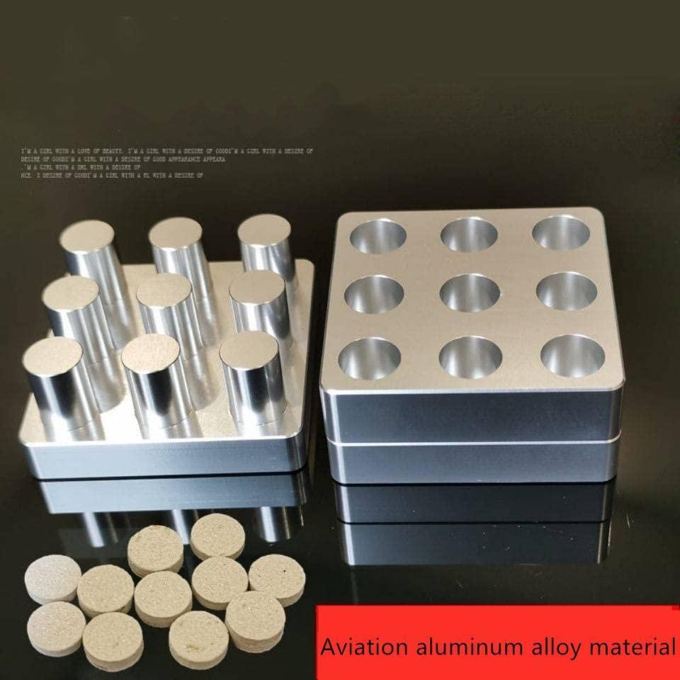 FreshCart Basics Pill Maker, Tablet Making Machine, Pill Press Mold, Aluminum Hand Tool, Tablet Mould Tool, Domestic Home Use 9/25 Holes (25 Holes (6mm))