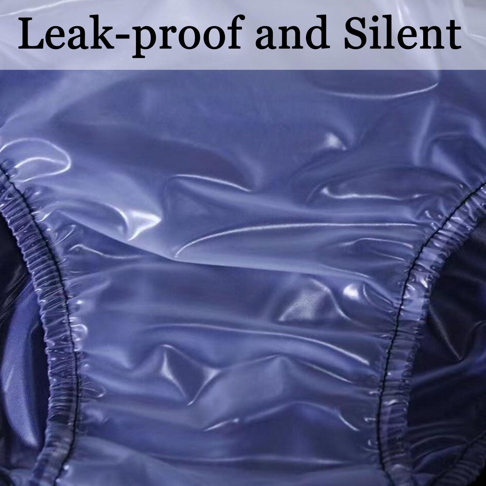 CSGTUO Incontinence Plastic Pants for Adult Diapers with Odor Control,Soft Waterproof Unisex Incontinence Pants for Men and Women,Protective Leak-Proof Period Panties,XL,Woman