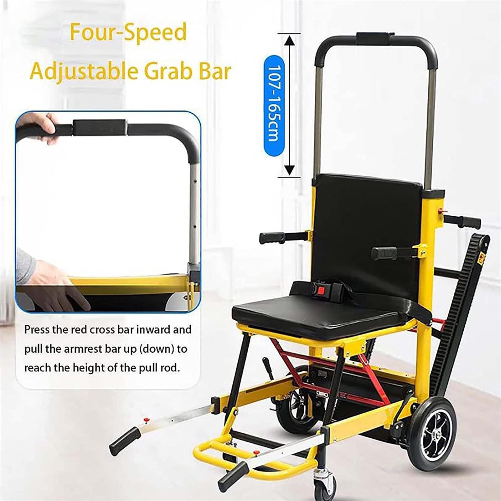 FreshCart Basics Electric Crawler Stair Climber for Elderly Patient - Hand Truck Stair Climber Electric, Manual Stair Climbing Wheelchair, Can Go Up And Down Stairs Chair