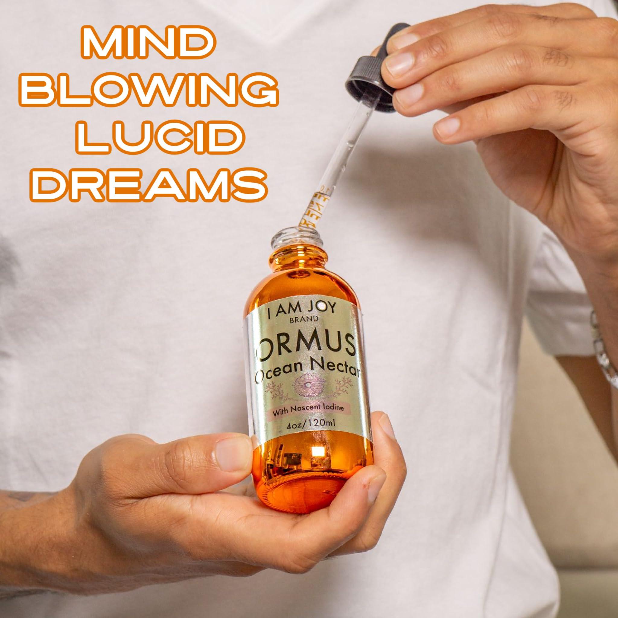 I Am Joy co. I Am Joy co. Ormus Ocean Nectar Monoatomic Gold with Iodine Designed to Decalcify The Pineal Gland, Support Thyroid and Increase Feelings of Alertness, Clarity of Thought and Energy 4oz