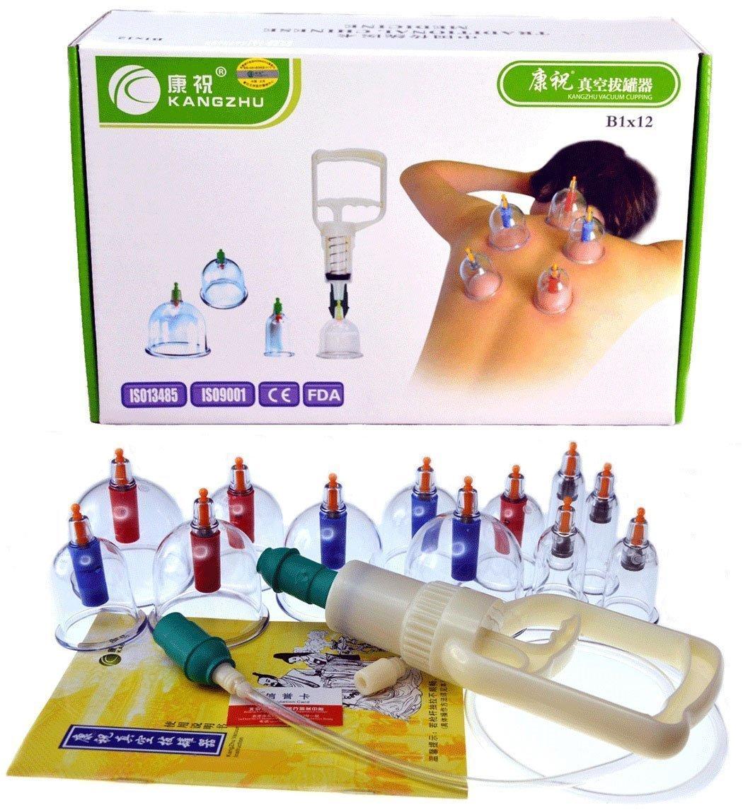 Kangzhu Kangzhu 12-Cup Biomagnetic Chinese Cupping Therapy Set