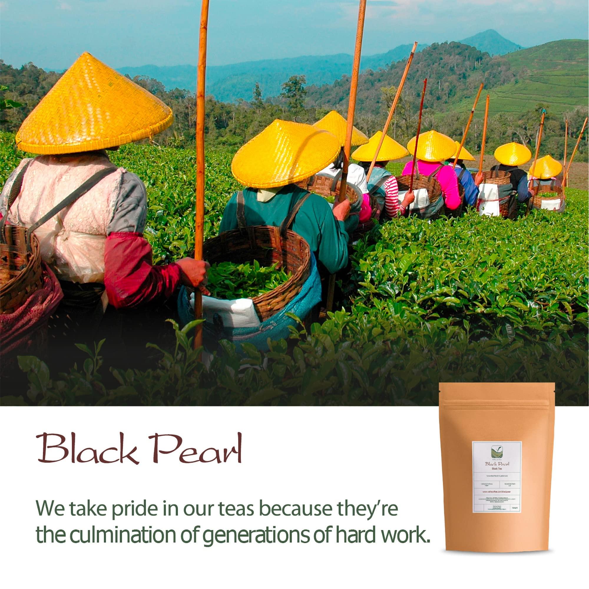 Valley of Tea Yunnan Black Dragon Pearls Tea - Strong and Malty Pearl - Golden Special Grade 100g