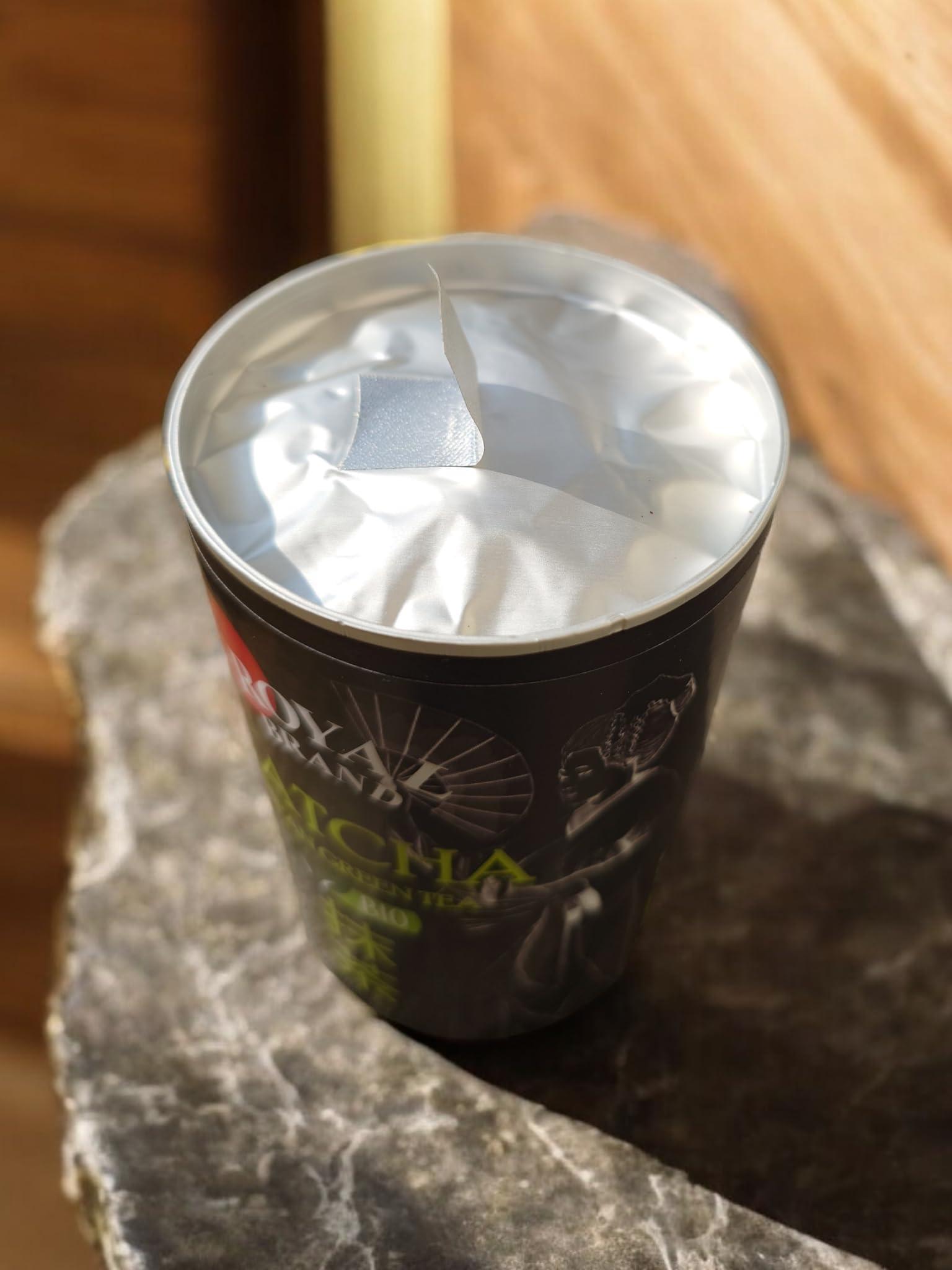 Royal Brand Royal Brand Matcha Set 100 g Organic Matcha Powder and Matcha Broom in Gift Box with Cute Cat Matcha Tea Powder Organic Original Green Tea from Japan Japanese Ideal for Drinking Green Tea for Latte