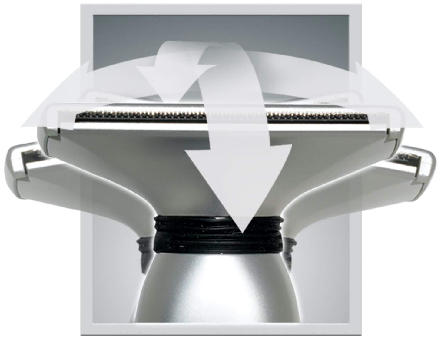 PLATINUM PRO by MANGROOMER MANGROOMER - PLATINUM PRO New Back Shaver with 3 Shock Absorber Flex Heads, Power Hinge, Extreme Reach Handle & Bonus Case! (Generation 8.0), 4 Piece Set