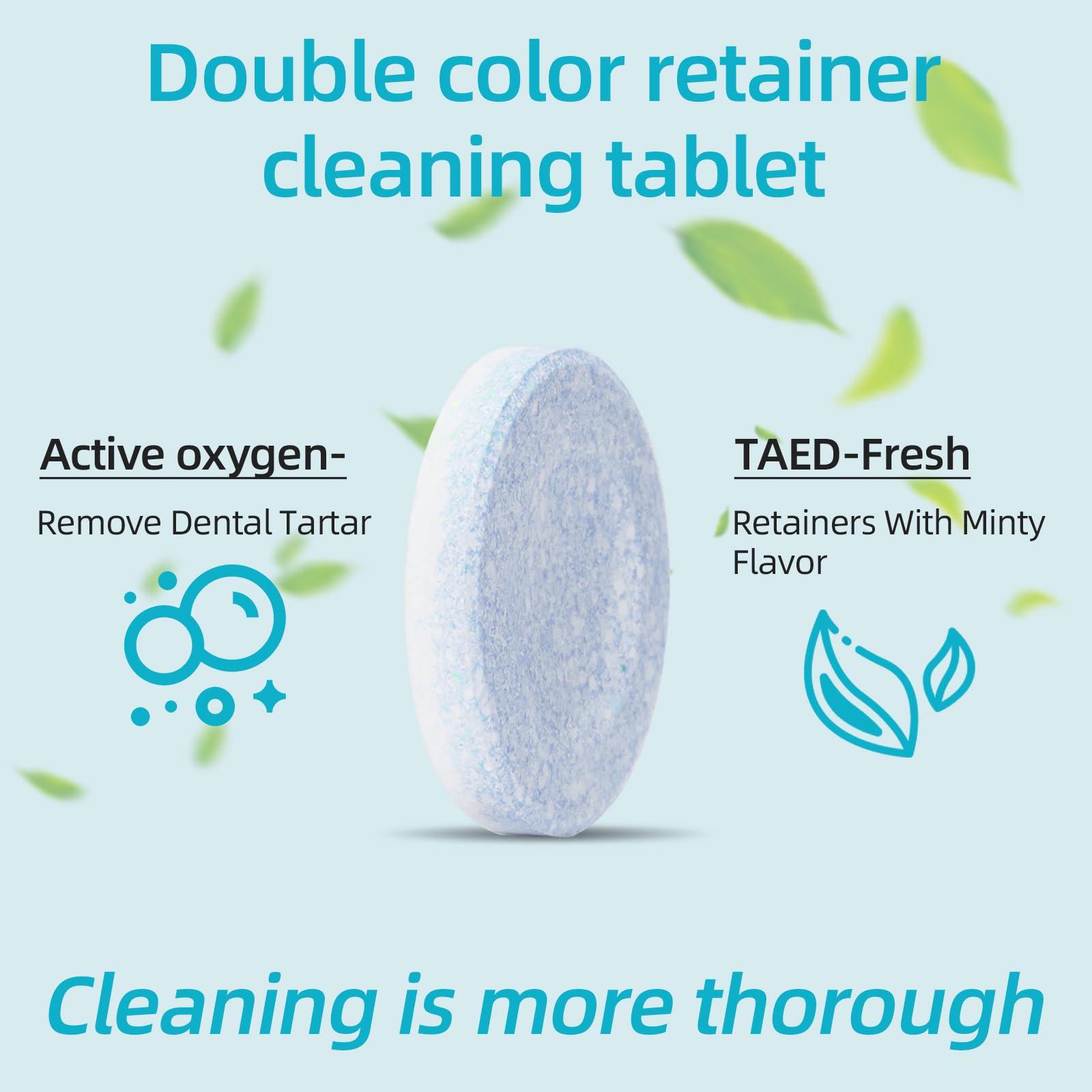 Y-Kelin Y-Kelin Retainer Cleaner,Retainer Cleansing Tablets, Denture Cleaning Tablet, Retainer,Dentures,Mouth Guard Cleaner 12 Tablets