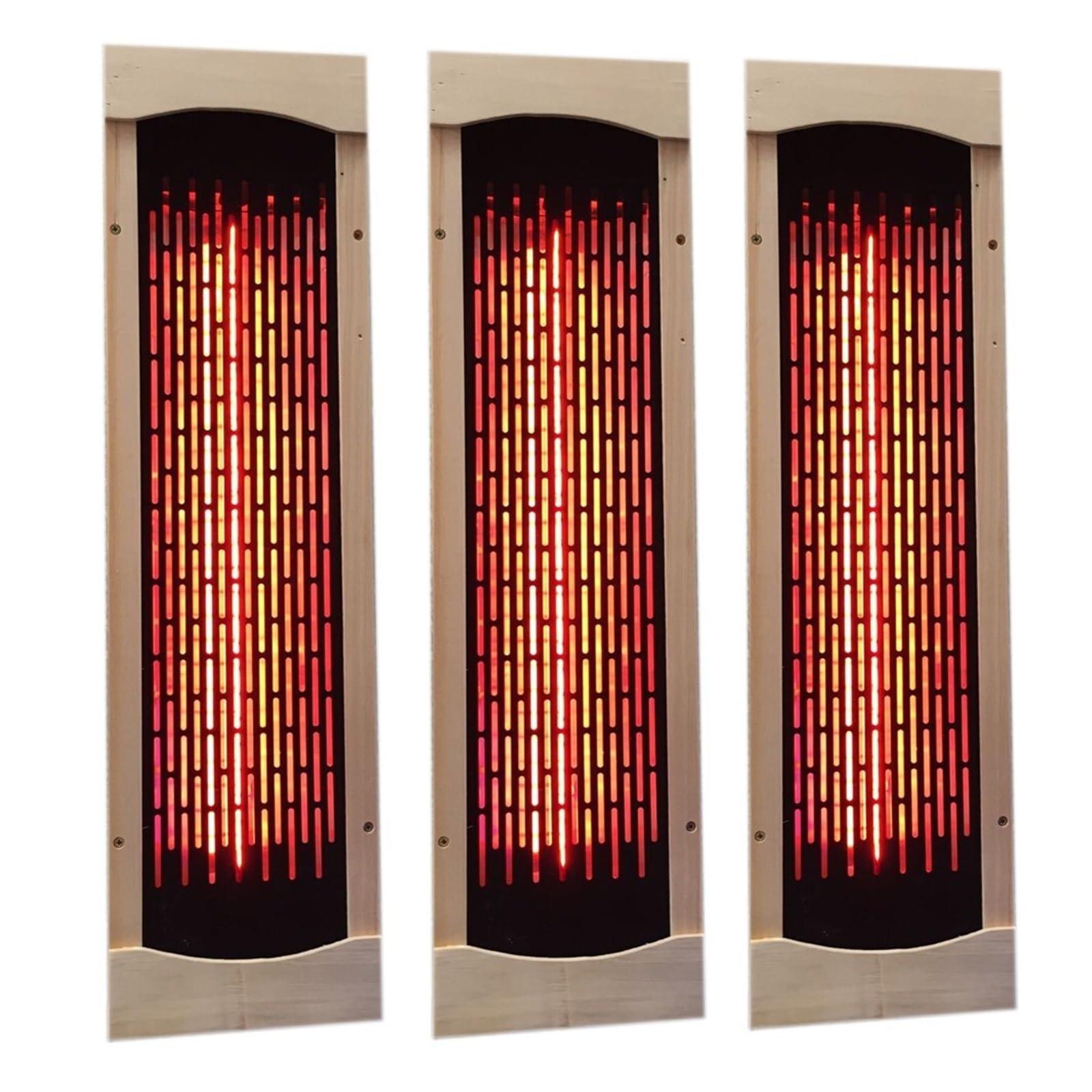 AIRYSSFU Sauna Steam Generator, Full Ceramic Infrared Sauna Heater Tube, Sauna Accessories Ceramic Sauna Heater Panel(2pcs)