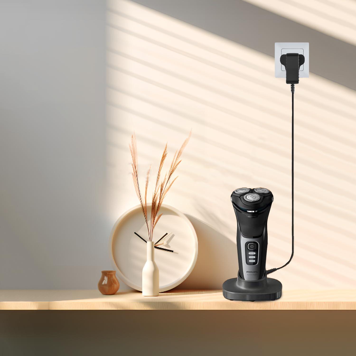 LIANSUM 15V Charger Fit for HQ8505 Philips Shaver Charger for 5000 7000 Series Razor Power Cord,Beard Trimmer BT5502,BT9810,S3333,S3233,S1332,MG7750,MG7790 Electric Razor Aquatouch Power Lead