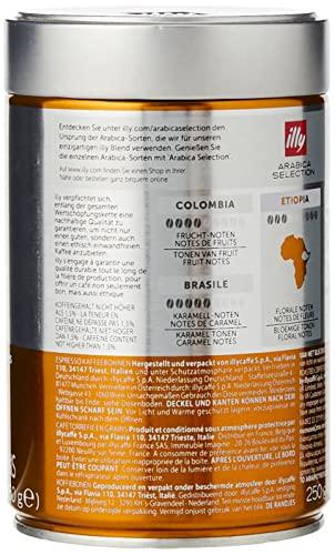 illy illy Coffee Beans, Arabica Coffee Beans Selection, Ethiopia, 250 g (Pack of 2)