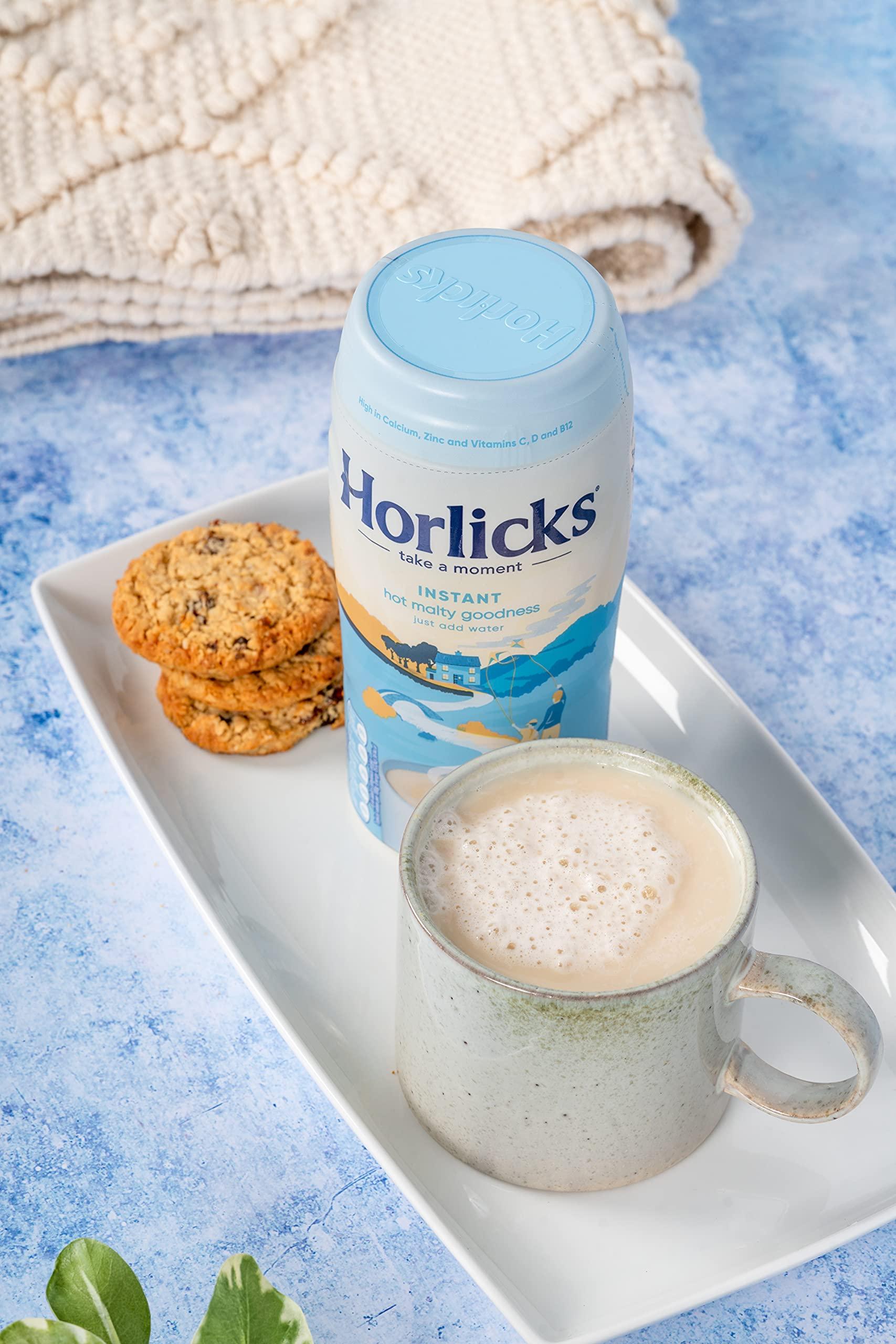 Horlicks Horlicks Instant Malted Milk 400g (Pack of 6) Just add water, Horlicks Instant Malted Milk Powder. High in Calcium, Zinc, Vitamin C, Vitamin D & Vitamin B12.