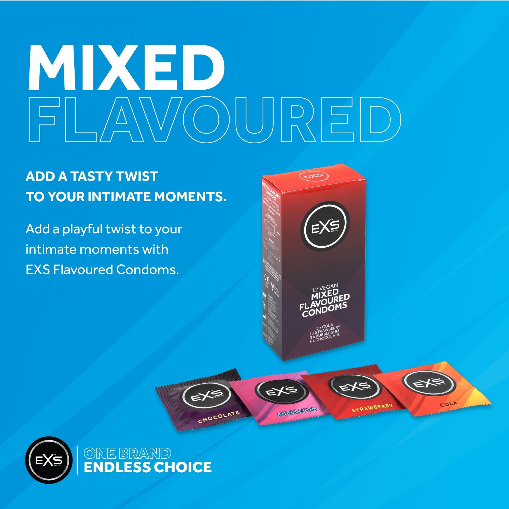 EXS EXS | Bubblegum Flavoured Condoms | Maximise Your Safety & Pleasure | 500 Pack