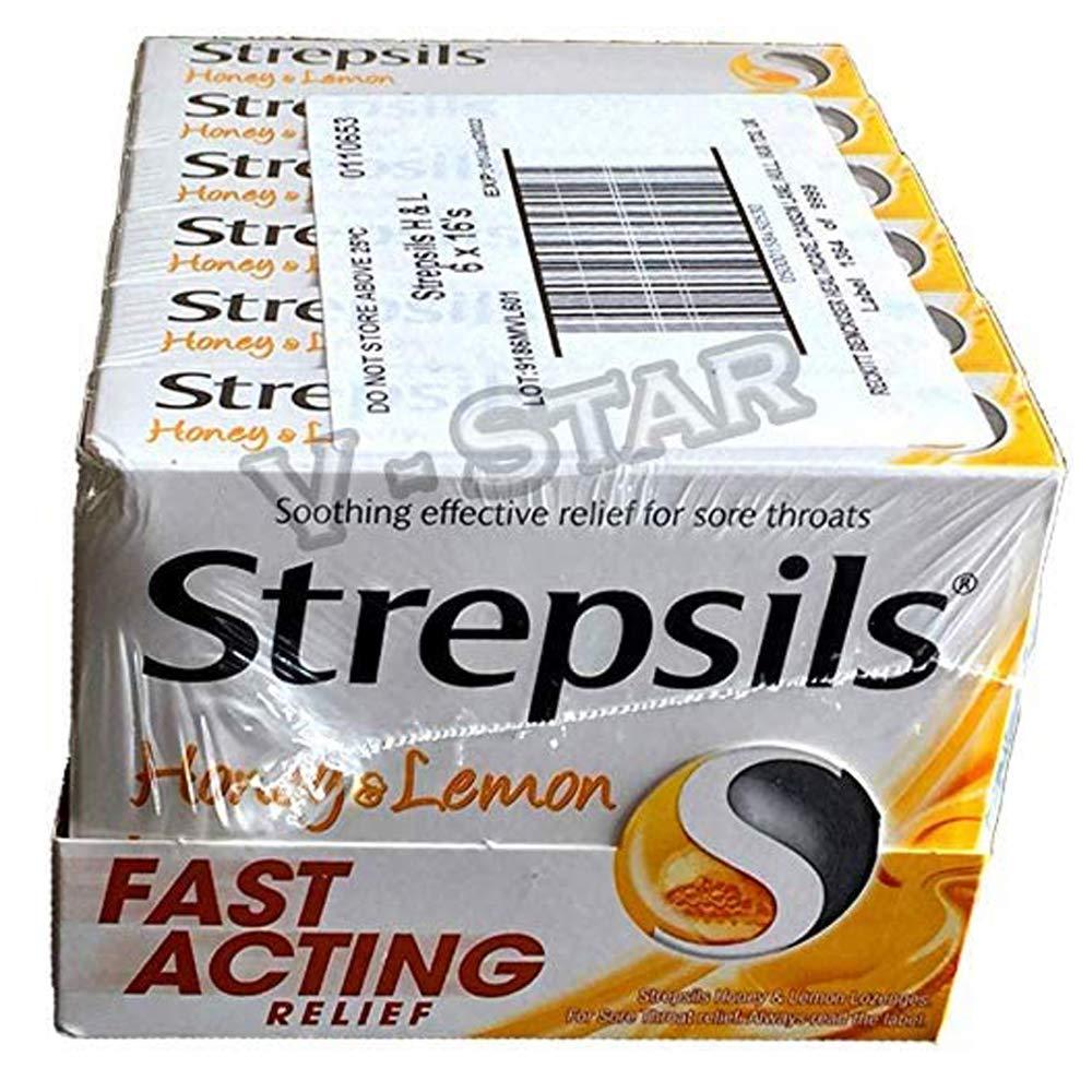 Strepsils Full Box of STREPSILS (16 x 6 Boxes) (Honey & Lemon)