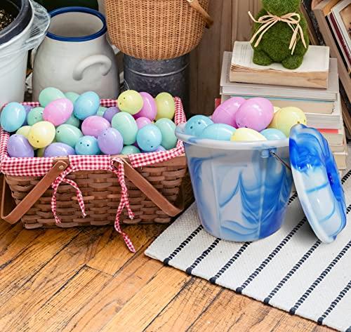 Pemienterprize Pemienterprize 1 x High Grade Multipurpose Tie dye Design Bucket Bin With Metal Handle And Lid Storage Container, Hard Wearing Bucket, Garden, Cleaning, Kitchen (Assorted Colours) (13 Litre)