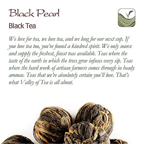 Valley of Tea Yunnan Black Dragon Pearls Tea - Strong and Malty Pearl - Golden Special Grade 100g