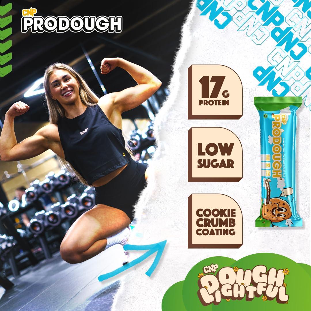 CNP Professional CNP Professional Prodough Milk Protein Bars, 17g Protein, Soft Centre Filled High-Protein Low-Sugar High-Fibre Bars, Available in 5 Delicious Flavours, 12 x 60g (Variety Box)