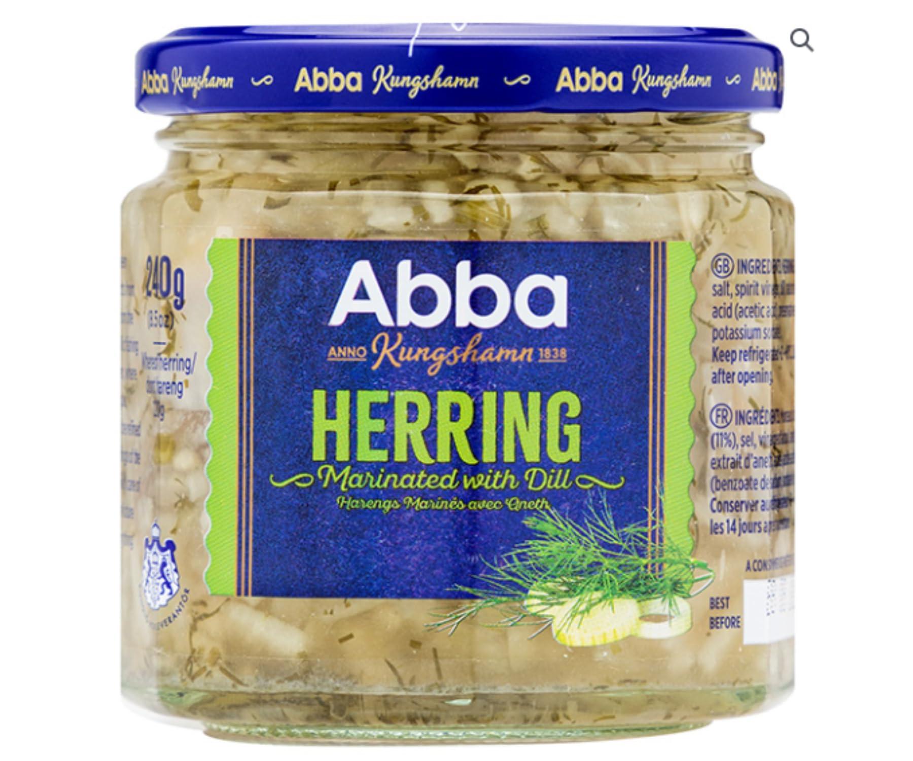 Scandinavian Kitchen ScandiKitchen Abba Dillsill Herring in Dill Marinade, 3 Pack of 240 G