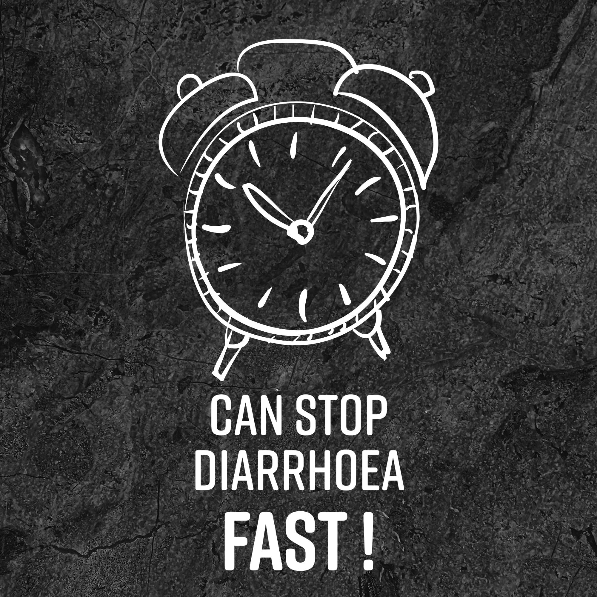 Wilosc Instant Anti Diarrhea Tablets for Adults - 4 x 6s (24) Bundle with a Wilosc Stool Chart